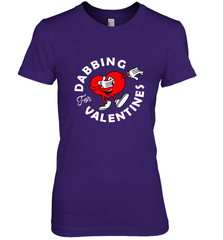 Dabbing Heart For Valentine's Day Art Graphics Heart Gift Women's Premium T-Shirt Women's Premium T-Shirt - HHHstores