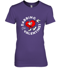 Dabbing Heart For Valentine's Day Art Graphics Heart Gift Women's Premium T-Shirt Women's Premium T-Shirt - HHHstores