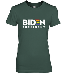 Joseph Biden For President T Shirt_ LGBT Gay Pride Rainbow Women's Premium T-Shirt Women's Premium T-Shirt - HHHstores