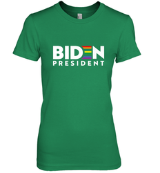 Joseph Biden For President T Shirt_ LGBT Gay Pride Rainbow Women's Premium T-Shirt