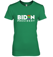 Joseph Biden For President T Shirt_ LGBT Gay Pride Rainbow Women's Premium T-Shirt Women's Premium T-Shirt - HHHstores