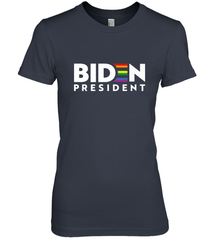 Joseph Biden For President T Shirt_ LGBT Gay Pride Rainbow Women's Premium T-Shirt Women's Premium T-Shirt - HHHstores