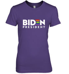 Joseph Biden For President T Shirt_ LGBT Gay Pride Rainbow Women's Premium T-Shirt Women's Premium T-Shirt - HHHstores