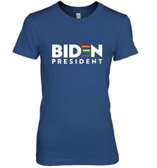 Joseph Biden For President T Shirt_ LGBT Gay Pride Rainbow Women's Premium T-Shirt Women's Premium T-Shirt - HHHstores
