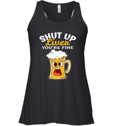 Shut Up Liver You're Fine Funny Saying St. Patrick's Day Women's Racerback Tank