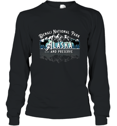Denali National Park Alaska AK USA Moose Souvenir Long Sleeve T-Shirt
