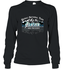 Denali National Park Alaska AK USA Moose Souvenir Long Sleeve T-Shirt Long Sleeve T-Shirt - HHHstores