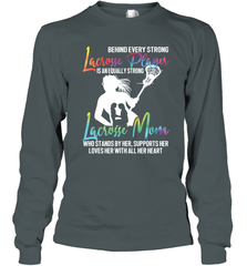 Lacrosse Strong Lacrosse Mom Long Sleeve T-Shirt Long Sleeve T-Shirt - HHHstores