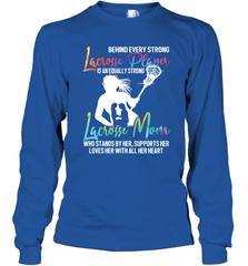 Lacrosse Strong Lacrosse Mom Long Sleeve T-Shirt Long Sleeve T-Shirt - HHHstores