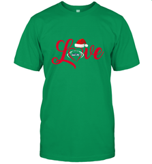 NFL Seattle Seahawks Logo Christmas Santa Hat Love Heart Football Team Men's T-Shirt Men's T-Shirt - HHHstores