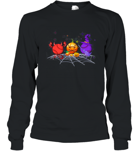 Baseball Halloween Funny Long Sleeve T-Shirt Long Sleeve T-Shirt / Black / S Long Sleeve T-Shirt - HHHstores