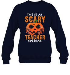 This Is My Scary Teacher Costume Halloween Gift Crewneck Sweatshirt