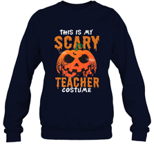 This Is My Scary Teacher Costume Halloween Gift Crewneck Sweatshirt Crewneck Sweatshirt - HHHstores