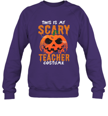 This Is My Scary Teacher Costume Halloween Gift Crewneck Sweatshirt Crewneck Sweatshirt - HHHstores