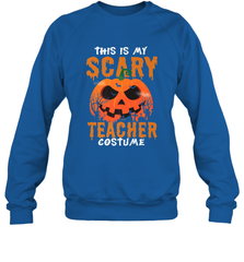 This Is My Scary Teacher Costume Halloween Gift Crewneck Sweatshirt Crewneck Sweatshirt - HHHstores