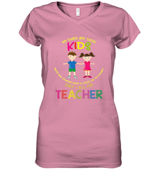 They Call Me Teacher School Kids Fun Appreciation Women's V-Neck T-Shirt Women's V-Neck T-Shirt - HHHstores