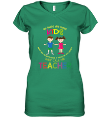 They Call Me Teacher School Kids Fun Appreciation Women's V-Neck T-Shirt Women's V-Neck T-Shirt - HHHstores