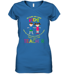 They Call Me Teacher School Kids Fun Appreciation Women's V-Neck T-Shirt Women's V-Neck T-Shirt - HHHstores