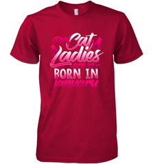 Cat Lady Born In January Cat Lover Birthday Gift For Men's Premium T-Shirt Men's Premium T-Shirt - HHHstores