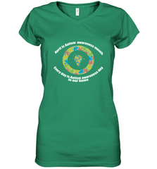 April is autism awareness month , Every day is Autism awareness day in our home AutismT shirt Women's V-Neck T-Shirt Women's V-Neck T-Shirt - HHHstores