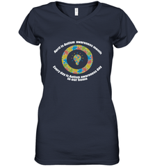 April is autism awareness month , Every day is Autism awareness day in our home AutismT shirt Women's V-Neck T-Shirt Women's V-Neck T-Shirt - HHHstores