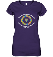 April is autism awareness month , Every day is Autism awareness day in our home AutismT shirt Women's V-Neck T-Shirt Women's V-Neck T-Shirt - HHHstores