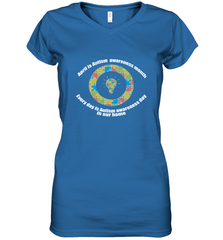 April is autism awareness month , Every day is Autism awareness day in our home AutismT shirt Women's V-Neck T-Shirt Women's V-Neck T-Shirt - HHHstores