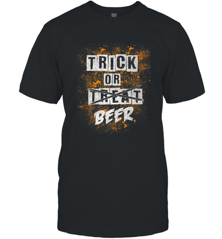 Trick or Beer Funny Halloween Trick or Treat Men's T-Shirt Men's T-Shirt / Black / S Men's T-Shirt - HHHstores