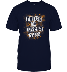 Trick or Beer Funny Halloween Trick or Treat Men's T-Shirt