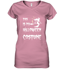 THIS IS MY HALLOWEEN COSTUME Women's V-Neck T-Shirt Women's V-Neck T-Shirt - HHHstores