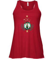 NBA Boston Celtics Logo merry Christmas gilf Women's Racerback Tank