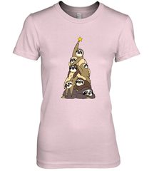 Merry Christmas Merry Slothmas Sloth Christmas Tree Xmas Women's Premium T-Shirt Women's Premium T-Shirt - HHHstores
