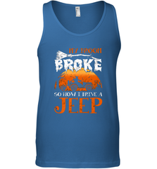 My Broom Broke So Now I Drive A Jeep Funny Witch Halloween Men's Tank Top Men's Tank Top - HHHstores