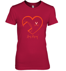 Virginia Cavaliers Football Inside Heart  Team Women's Premium T-Shirt Women's Premium T-Shirt - HHHstores