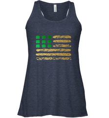 American Flag Green Shamrock Shirt St Patricks Day Women's Racerback Tank Women's Racerback Tank - HHHstores