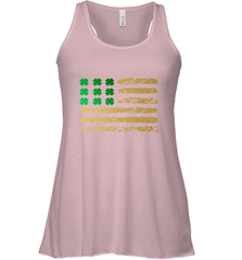American Flag Green Shamrock Shirt St Patricks Day Women's Racerback Tank Women's Racerback Tank - HHHstores