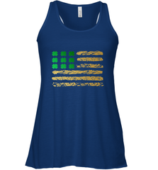 American Flag Green Shamrock Shirt St Patricks Day Women's Racerback Tank Women's Racerback Tank - HHHstores