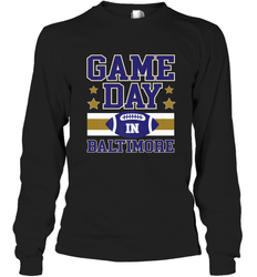 NFL Baltimore MD. Game Day Football Home Team Long Sleeve T-Shirt
