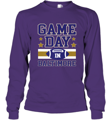 NFL Baltimore MD. Game Day Football Home Team Long Sleeve T-Shirt Long Sleeve T-Shirt - HHHstores