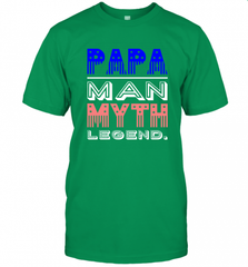 Papa Man Myth Legend Father's Day Dad Veteran Men's T-Shirt Men's T-Shirt - HHHstores