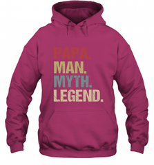 Papa Man Myth Legend Dad Father Hooded Sweatshirt Hooded Sweatshirt - HHHstores