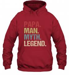 Papa Man Myth Legend Dad Father Hooded Sweatshirt Hooded Sweatshirt - HHHstores