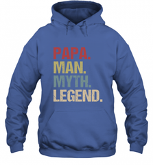Papa Man Myth Legend Dad Father Hooded Sweatshirt Hooded Sweatshirt - HHHstores