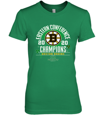 NHL ST PATRICK'S DAY Boston Bruins Fanatics 2020 Eastern Conference Champions Defensive Zone Women's Premium T-Shirt Women's Premium T-Shirt - HHHstores
