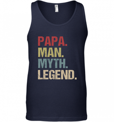 Papa Man Myth Legend Dad Father Men's Tank Top