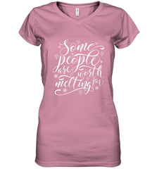 Some People Are Worth Melting For Women's V-Neck T-Shirt Women's V-Neck T-Shirt - HHHstores
