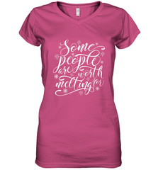 Some People Are Worth Melting For Women's V-Neck T-Shirt Women's V-Neck T-Shirt - HHHstores