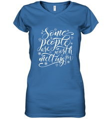 Some People Are Worth Melting For Women's V-Neck T-Shirt Women's V-Neck T-Shirt - HHHstores