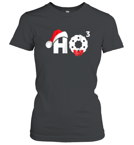 Santa HO HO3 Cubed Funny Christmas Women's T-Shirt Women's T-Shirt / Black / S Women's T-Shirt - HHHstores