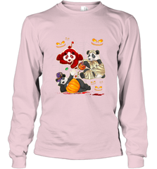 Panda Happy Halloween T shirt Cute Mummy Witch Pumpkin Long Sleeve T-Shirt Long Sleeve T-Shirt - HHHstores